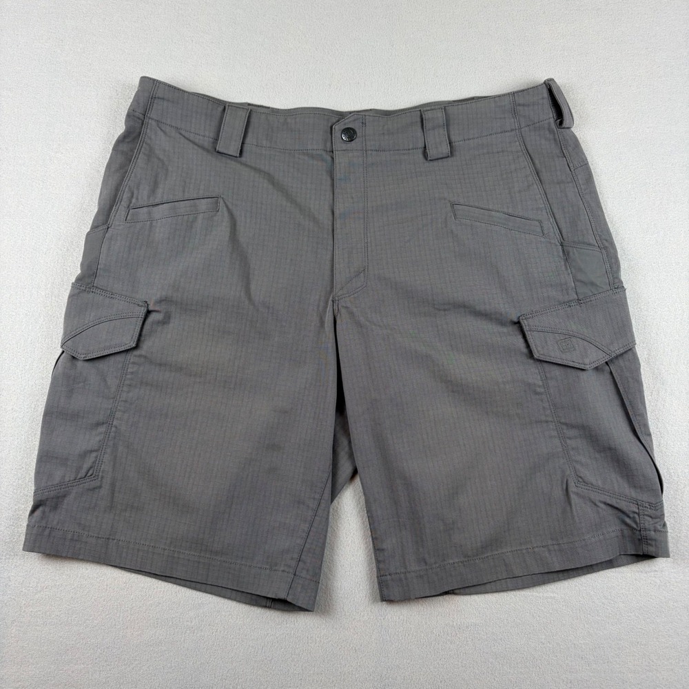 5.11 Tactical Mens Stryke Ripstop Cargo Shorts Gray Style 73327 Size 38